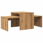Mesa de centro madera de ingeniería roble artisan 100x48x40 cm en Mesas de centro | Comprar online en Foru.es