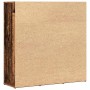 Estantería madera de ingeniería color envejecido 90x28x90 cm en Librerías y estanterías | Comprar online en Foru.es