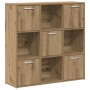 Estantería de madera de ingeniería roble artisan 90x28x90 cm en Librerías y estanterías | Comprar online en Foru.es