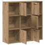Estantería de madera de ingeniería roble artisan 90x28x90 cm en Librerías y estanterías | Comprar online en Foru.es