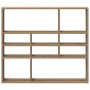 Estante de pared madera ingeniería roble artisian 90x16x78 cm en Estanterías | Comprar online en Foru.es