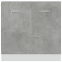 Mueble bajo fregadero "Lyon" gris hormigón 80x46x81,5 cm madera de ingeniería en Armarios de cocina | Comprar online en Foru.es