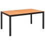 Juego de comedor de jardín 5 piezas negro y marrón de vidaXL, Conjuntos de jardín - Ref: Foro24-3060054, Precio: 470,04 €, De...