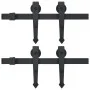 Sliding door hardware kit black steel 2 units 200 cm by vidaXL, doorframes - Ref: Foro24-3059839, Price: 92,59 €, Discount: %