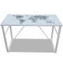 Escritorio rectangular con impresión de mapa de vidaXL, Escritorios - Ref: Foro24-241162, Precio: 106,41 €, Descuento: %