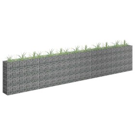 Arriate de gaviones de acero galvanizado 450x30x90 cm en Macetas y jardineras | Comprar online en Foru.es