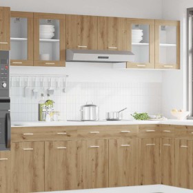 Vitrina colgante "Lyon" roble artesanal 40x31x60 cm madera de ingeniería en Armarios de cocina | Comprar online en Foru.es