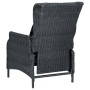 Set comedor jardín 9 pzas cojines ratán sintético gris oscuro de vidaXL, Conjuntos de jardín - Ref: Foro24-3060138, Precio: 2...