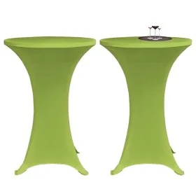Funda elástica para mesa 2 unidades 70 cm verde de vidaXL, Fundas - Ref: Foro24-131432, Precio: 23,47 €, Descuento: %