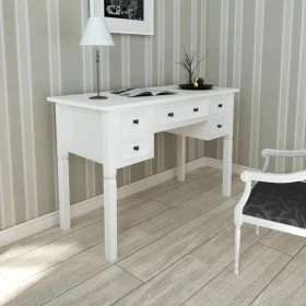 Escritorio con 5 cajones blanco de vidaXL, Escritorios - Ref: Foro24-241533, Precio: 246,05 €, Descuento: %