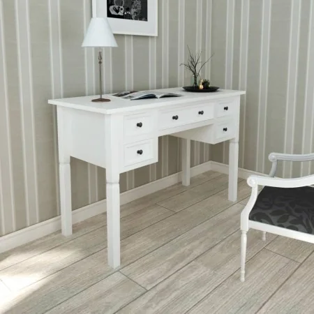 Escritorio con 5 cajones blanco de vidaXL, Escritorios - Ref: Foro24-241533, Precio: 246,05 €, Descuento: %