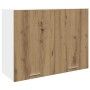 Armario colgante "Lyon" roble artesanal 80x31x60 cm madera de ingeniería en Armarios de cocina | Comprar online en Foru.es