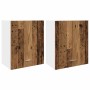 Armarios colgantes 2 unidades "Lyon" Madera vieja 50x31x60 cm Madera de ingeniería en Armarios de cocina | Comprar online en For