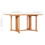 Set comedor de jardín plegable 7 piezas madera maciza de teca de vidaXL, Conjuntos de jardín - Ref: Foro24-3059973, Precio: 6...