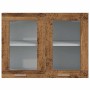 Vitrina colgante "Lyon" de madera vieja, 80x31x60 cm, madera de ingeniería en Armarios de cocina | Comprar online en Foru.es