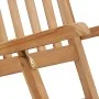Tumbonas de jardín con reposapiés y mesa madera de teca maciza de vidaXL, Tumbonas - Ref: Foro24-3059959, Precio: 420,46 €, D...