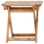 Tumbonas de jardín con reposapiés y mesa madera de teca maciza de vidaXL, Tumbonas - Ref: Foro24-3059959, Precio: 420,46 €, D...