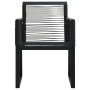 Juego de comedor para jardín 5 piezas ratán PVC negro de vidaXL, Conjuntos de jardín - Ref: Foro24-3060215, Precio: 472,01 €,...