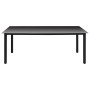 Juego de comedor para jardín 9 piezas negro y marrón de vidaXL, Conjuntos de jardín - Ref: Foro24-3060075, Precio: 712,19 €, ...