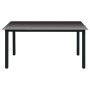 Juego de comedor para jardín 7 piezas negro de vidaXL, Conjuntos de jardín - Ref: Foro24-3060049, Precio: 542,19 €, Descuento: %