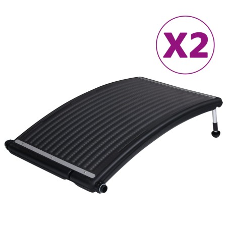 Paneles calefactores solares de piscina curvos 2 uds 110x65 cm de vidaXL, Climatizadores de piscina - Ref: Foro24-3059850, Pr...