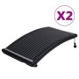 Paneles calefactores solares de piscina curvos 2 uds 110x65 cm de vidaXL, Climatizadores de piscina - Ref: Foro24-3059850, Pr...