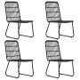 Juego de comedor para jardín 5 piezas ratán sintético y vidrio de vidaXL, Conjuntos de jardín - Ref: Foro24-3060244, Precio: ...