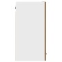 Armario de cocina de pared "Lyon" con puerta de cristal, roble artesanal, 60x31x60 cm, en Armarios de cocina | Comprar online en