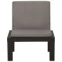 Sillones de jardín con cojines 2 unidades plástico gris de vidaXL, Sillas de jardín - Ref: Foro24-3059824, Precio: 130,44 €, ...