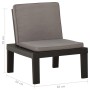 Sillones de jardín con cojines 2 unidades plástico gris de vidaXL, Sillas de jardín - Ref: Foro24-3059824, Precio: 132,66 €, ...