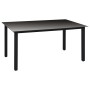 Juego de comedor para jardín 5 piezas negro de vidaXL, Conjuntos de jardín - Ref: Foro24-3060048, Precio: 405,86 €, Descuento: %
