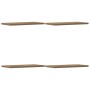 Estantes pared 4 ud madera ingeniería roble artisan 40x20x1,5cm en Estanterías | Comprar online en Foru.es