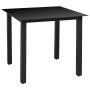 Juego de comedor para jardín 5 piezas negro y marrón de vidaXL, Conjuntos de jardín - Ref: Foro24-3060071, Precio: 404,44 €, ...