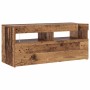 Mueble TV luces LED madera ingeniería envejecida 90x35x40 cm en Muebles TV | Comprar online en Foru.es