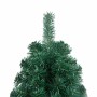 Medio árbol de Navidad con luces y bolas verde 210 cm en Decoración Festiva y Estacional | Comprar online en Foru.es