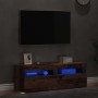 Muebles de TV con luces LED 2 uds madera ingeniería envejecida en Muebles TV | Comprar online en Foru.es
