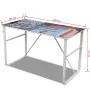 Escritorio rectangular con superficie con imagen de vidaXL, Escritorios - Ref: Foro24-241163, Precio: 83,87 €, Descuento: %