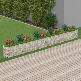 Arriate de gaviones de hierro galvanizado 540x50x50 cm de vidaXL, Maceteros y jardineras - Ref: Foro24-152030, Precio: 136,74...