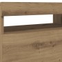 Mueble de TV luces LED madera roble artisan 60x35x40 cm en Muebles TV | Comprar online en Foru.es