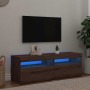 Muebles TV con luces LED 2 uds madera ingeniería roble artisan en Muebles TV | Comprar online en Foru.es