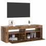 Mueble TV luces LED madera ingeniería envejecida 120x35x40 cm en Muebles TV | Comprar online en Foru.es