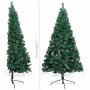 Medio árbol de Navidad con luces y bolas verde 210 cm en Decoración Festiva y Estacional | Comprar online en Foru.es