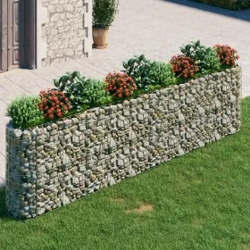 Arriate de gaviones de hierro galvanizado 400x50x100 cm de vidaXL, Maceteros y jardineras - Ref: Foro24-152036, Precio: 149,2...