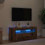 Mueble TV luces LED madera ingeniería envejecida 90x35x40 cm en Muebles TV | Comprar online en Foru.es
