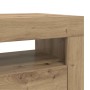 Mueble de TV luces LED madera roble artisan 90x35x40 cm en Muebles TV | Comprar online en Foru.es
