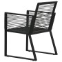 Juego de comedor para jardín 9 piezas ratán PVC negro de vidaXL, Conjuntos de jardín - Ref: Foro24-3060218, Precio: 784,46 €,...