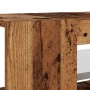 Mueble TV luces LED madera ingeniería envejecida 135x39x30 cm en Muebles TV | Comprar online en Foru.es
