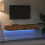 Muebles TV con luces LED 2 uds madera envejecida 60x35x15,5 cm en Muebles TV | Comprar online en Foru.es