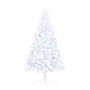 Medio árbol de Navidad con luces y bolas blanco 240 cm en Decoración Festiva y Estacional | Comprar online en Foru.es