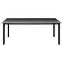 Juego de comedor para jardín 7 piezas negro y marrón de vidaXL, Conjuntos de jardín - Ref: Foro24-3060074, Precio: 589,11 €, ...